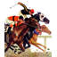 «Thoroughbred Race» par Maurice Bower, reproduction sur toile tendue-15060255