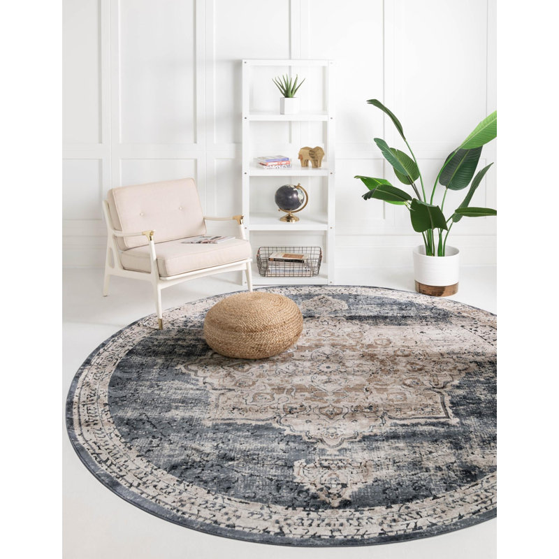 Arloa Oriental Indoor Rug, Round 7'1"