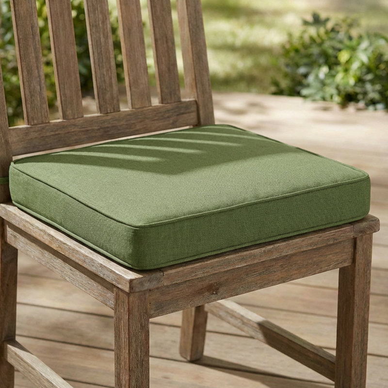 Outdoor Chair Cushions , 19x19x3 Inch Waterproof & Fade Resistant Patio Furniture Seat Cushions With Ties, Square Outdoor Dining Chair Cushions For Lawn, Garden, Deck & Yard