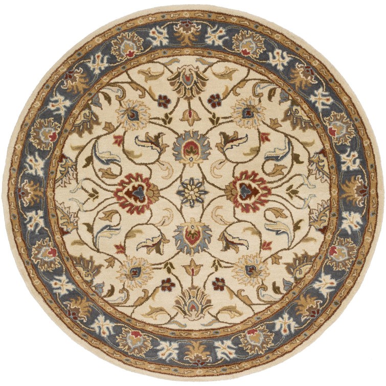 BuckHill Oriental Hand-Tufted Wool Tan Area Rug