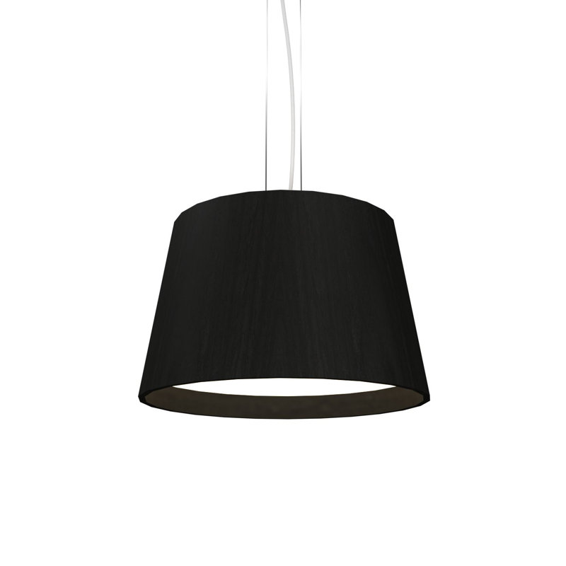 Cônico 3 - Light LED Pendant, Charcoal, Charcoal