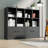 Kayliee 48" W x 40" H 8 Cube Storage Bookcase with 4 Doors-1083431516
