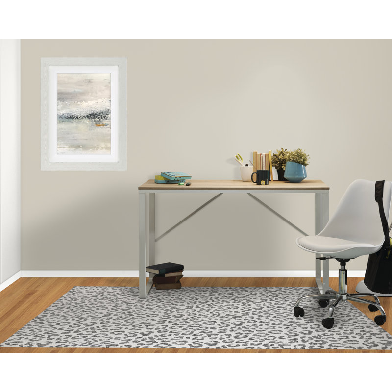 Light Leopard Low Pile Carpet Straight Rectangular Chair Mat, 0.08" H x 72" W x 48" D