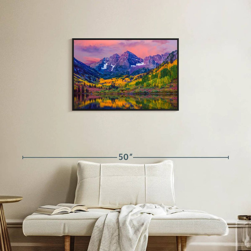 Alvord Maroon Bells Autumn Beauty, H 21 po x l 31 po