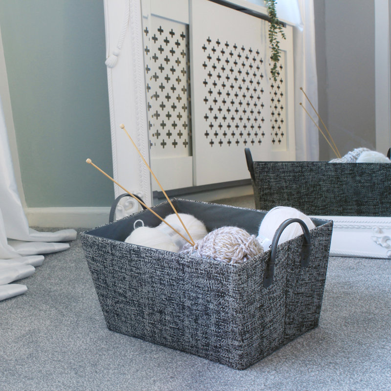 JVL Fabric Decorative Basket