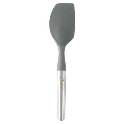 Oster Chadswyck 11 Inch Silicone Turner Spatula With Stainless Steel Handle in Silver
