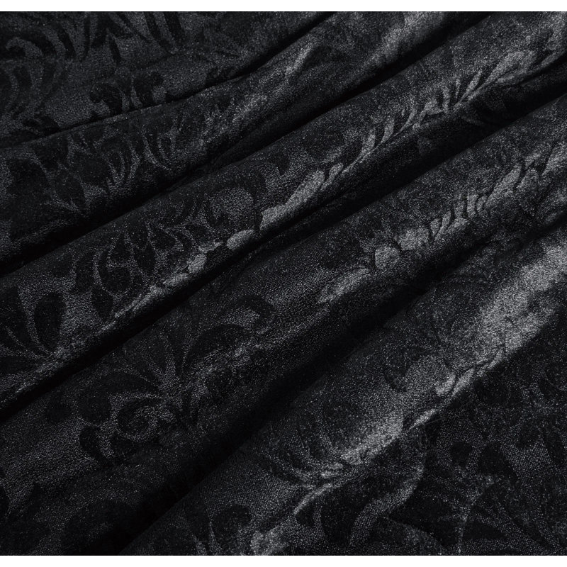 Microfiber Bedspread with Pillow Shams Included, Double, Black 