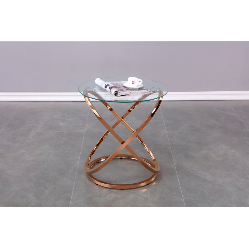 Table d'appoint Cairo, Or rose