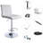 Ludly 32.5" Adjustable Spin Bar Stool-493706368