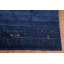 Tapis tribal rayé bleu Gabbeh 8