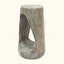 Table d'appoint d'extérieur, table de bout à conception creuse, table de tabouret de jardin de patio, table d'appoint décorative pour terrasse de balcon de plage, béton léger, texture semblable au bois-54995302
