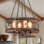 Lustre tambour 4 lumières Farmhouse
