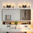 3-Light Bathroom Vanity Light, Modern Gold Wall Sconce with Clear Glass Shades