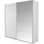 Subito 2 Sliding Door Wardrobe 181 cm Alpinwhite Mirror INCL. Delivery and Assembly