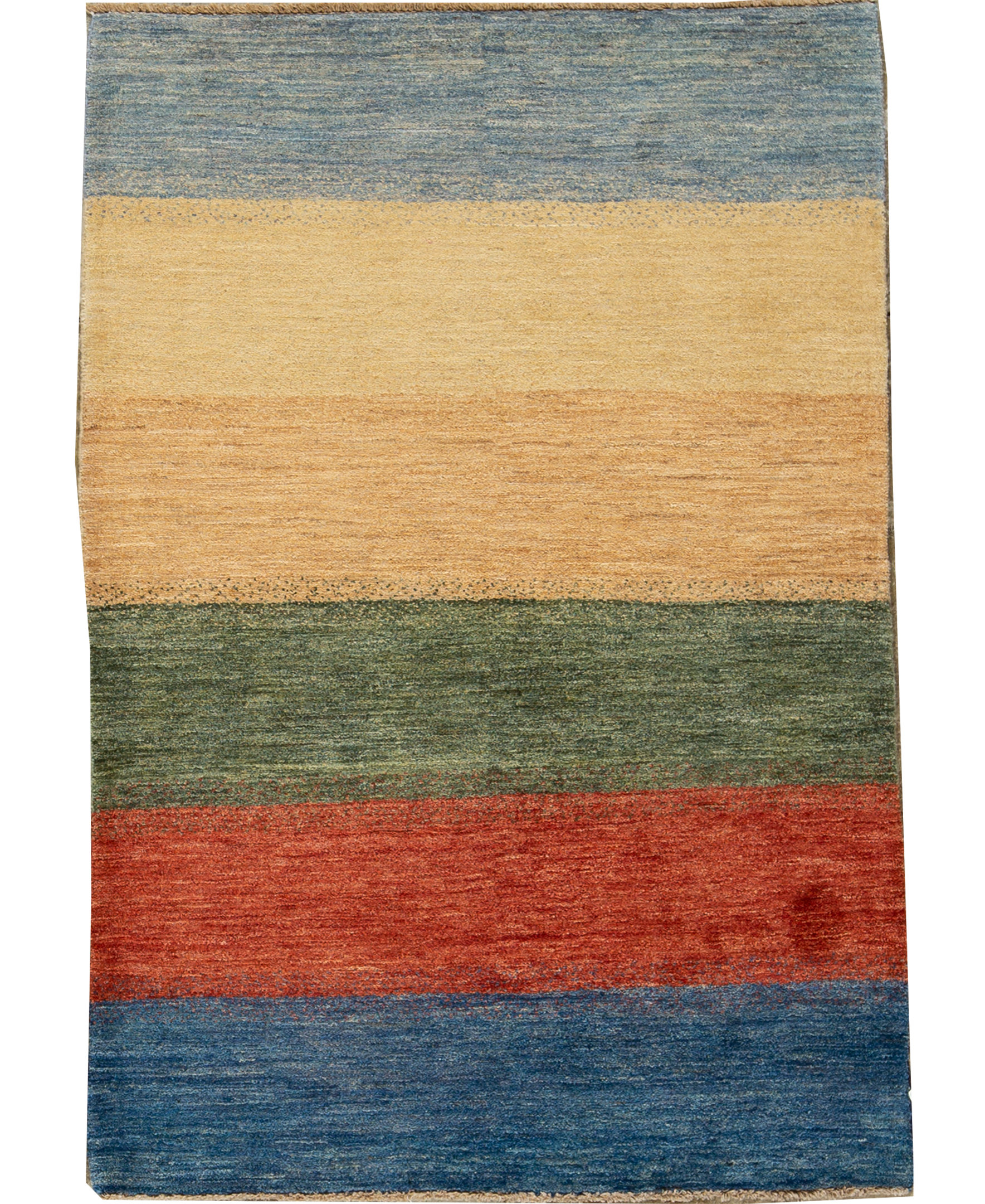 Blue Red Office Rug Bokara Rug Co., Inc. Hand-Knotted High-Quality Green, Red, and Blue ...