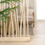 Cloison de plancher en bois de teck rustique 39,4 po x 68 po Tranquil-1478593784