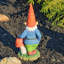 Statue de jardin de gnome 16 po avec champignons