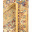 Tapis bleu clair / ivoire / brun noué à la main de conception unique 9 pi 2 po x 11 pi 9 po Hayner