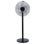 49.5 In. Oscillating Adjustable 12-Levels Speed Black Pedestal Fan With Remote Control And Timer