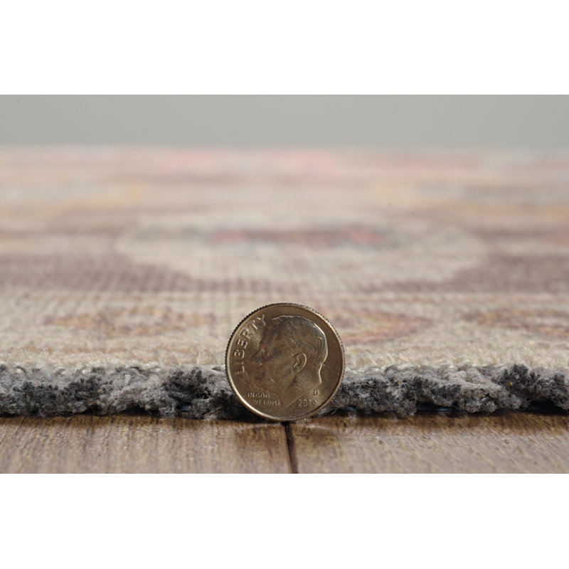 Laurel Adana Machine Woven Polyester No Pattern Area Rug in Brown, Rectangle 5' x 7'