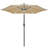 108” Solar-Powered Tilt Patio Umbrella Outdoor Parasol with Central Light-110542732