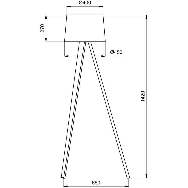 Essence 142cm Tripod Floor Lamp