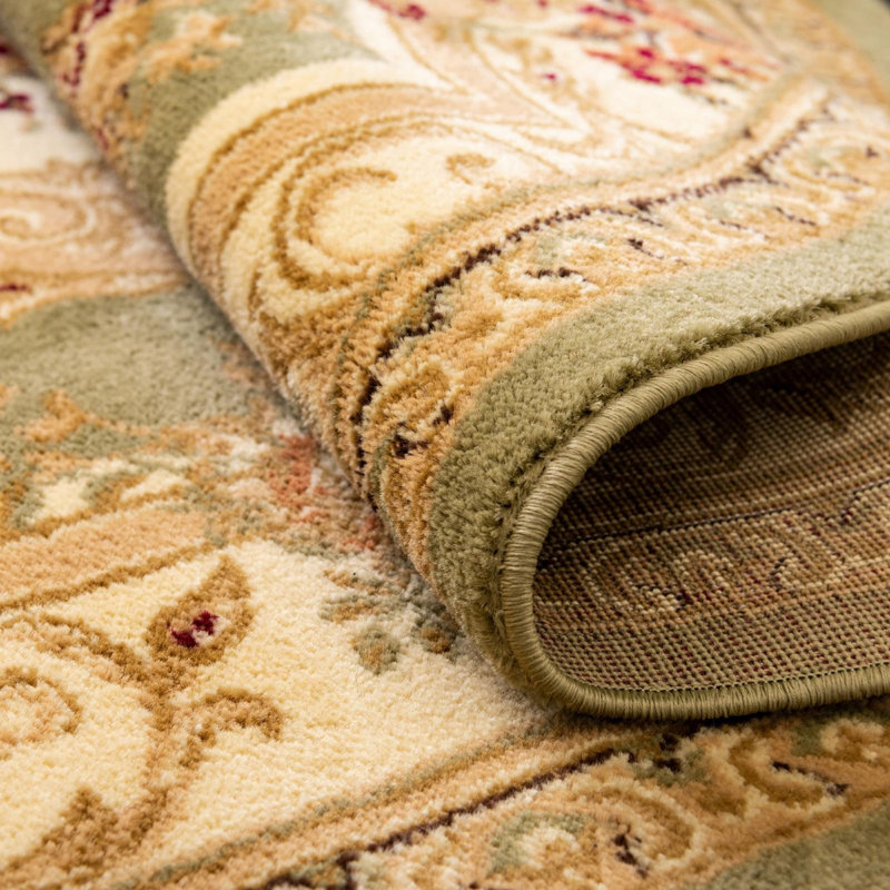 Tapis oriental Rabito en mousse, Rond 5 pi