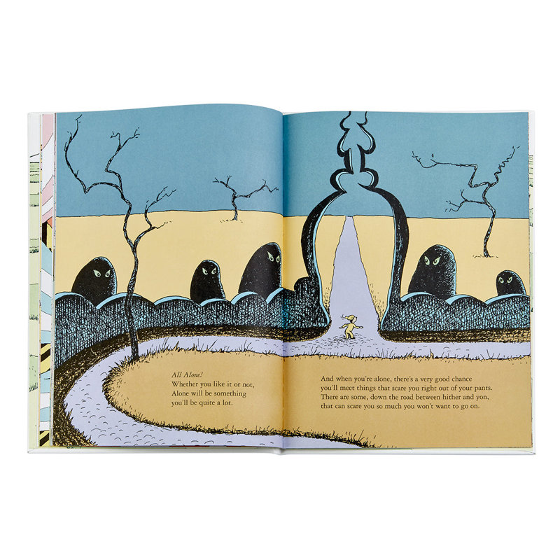 Graphic Image Oh The Places You'll Go Coffee Table Book, Leather, White