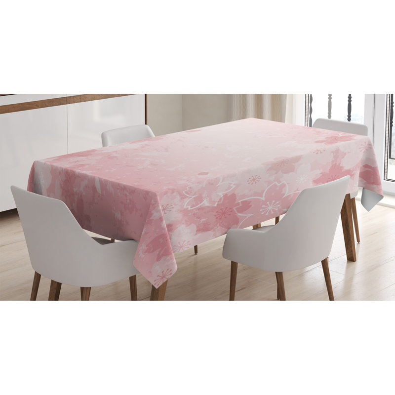 Nature Dining Room Kitchen Tablecloth, 84" L x 60" W