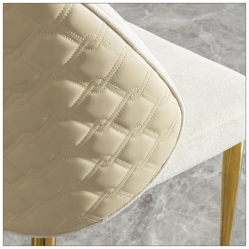 Chaise de salle à manger en acier inoxydable