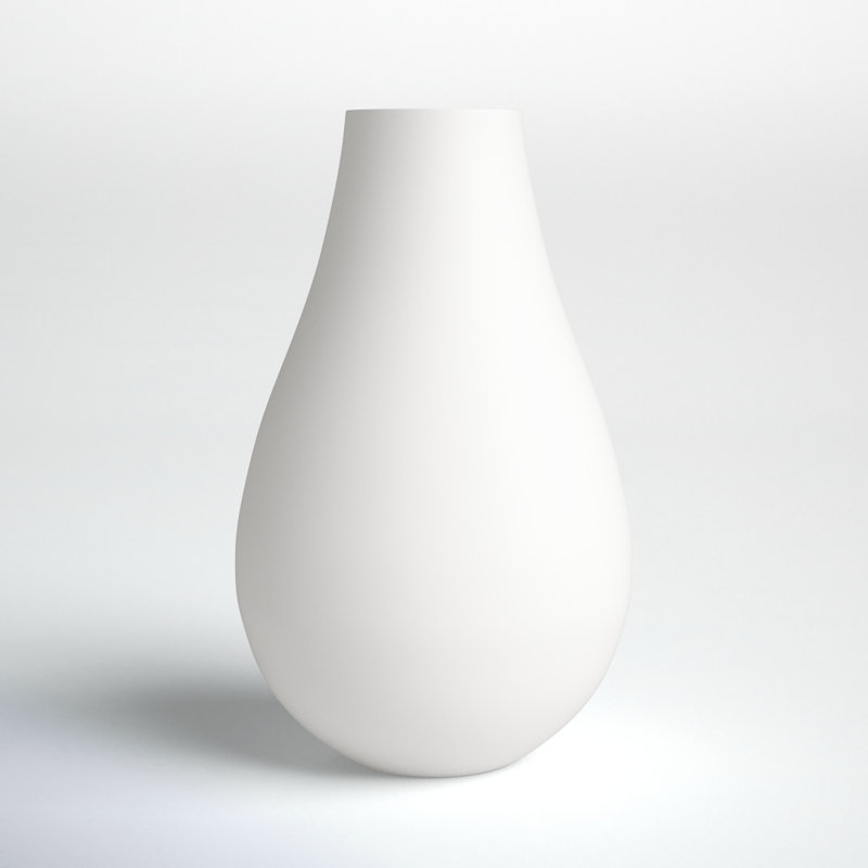 Jenny Aluminum Table Vase, White