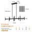 Suspension linéaire à 8 lumières avec variateur, style bougie, pour îlot de cuisine, salle à manger et salon.-348697450