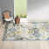 Hillsby Machine Woven Oriental Blue/Yellow/Gray Area Rug