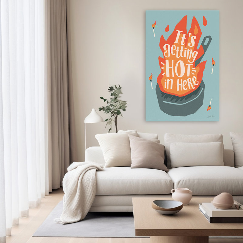 «Hot In Here I» - art de flammes bleues, H 60 po x l 40 po