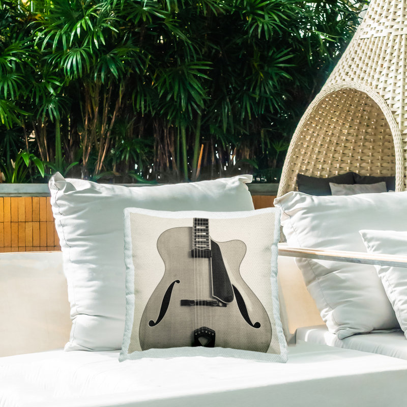 Coussin d'extérieur imprimé Simple Chic par Deborah Revell