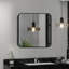 Lafata Metal Square Mirror-1757473118