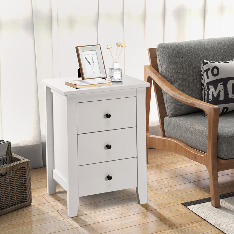 46cm W Particle Board Bedside Table
