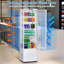 Vitrine de réfrigérateur commercial 9,8 pieds cubes - réfrigérateur à pâtisserie à une porte avec verre à double couche et éclairage DEL, présentoir à gâteau pour boulangerie, café, restaurant, magasin de dessert