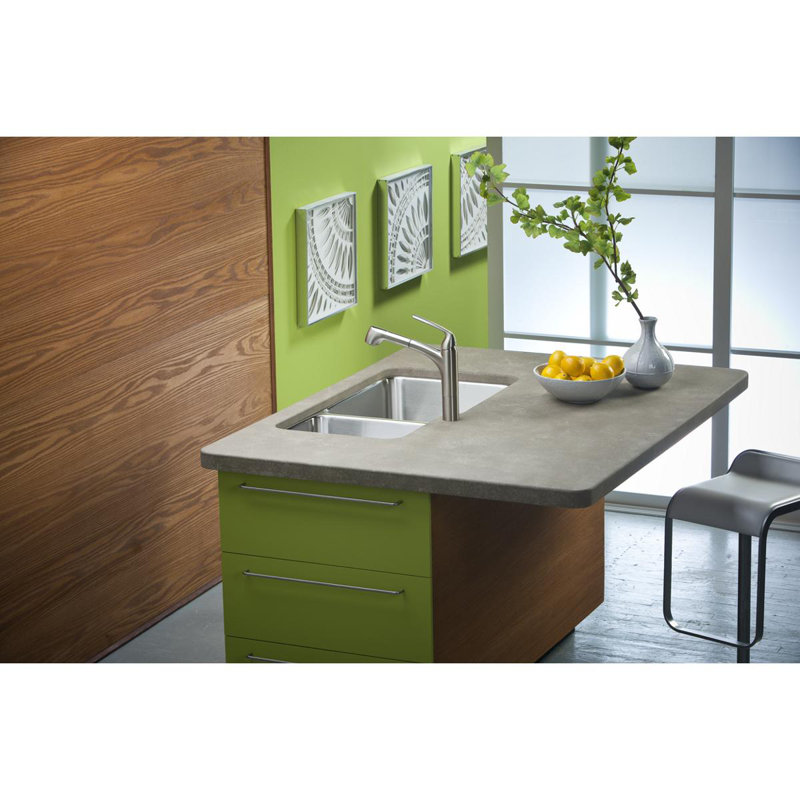 Évier de cuisine à double cuve encastrable L 35,25 po x l 20,5 po Lustertone
