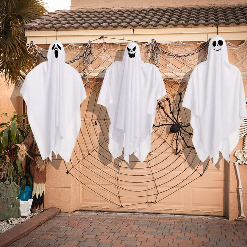 Piquet de jardin d'Halloween Ghost Face