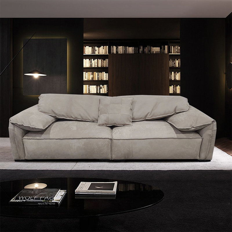 Canapé modulaire gris en polyester, Gris, 4, H 32,68 po x l 110,24 po x P 45,28 po