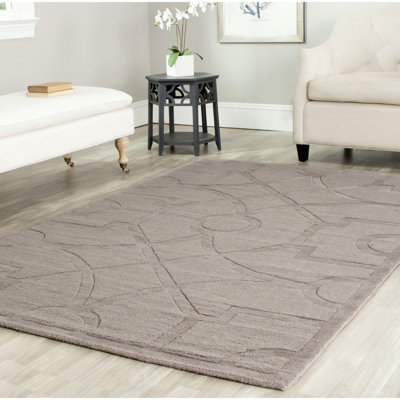 Jamon Geometric Handmade Tufted Wool Cavern Area Rug