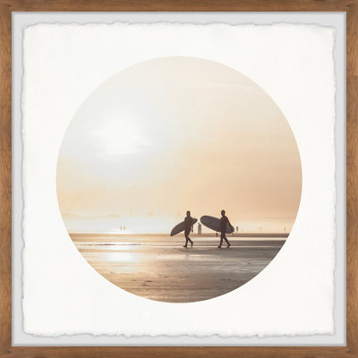 « coucher de soleil »-cadre photo imprimé sur papier