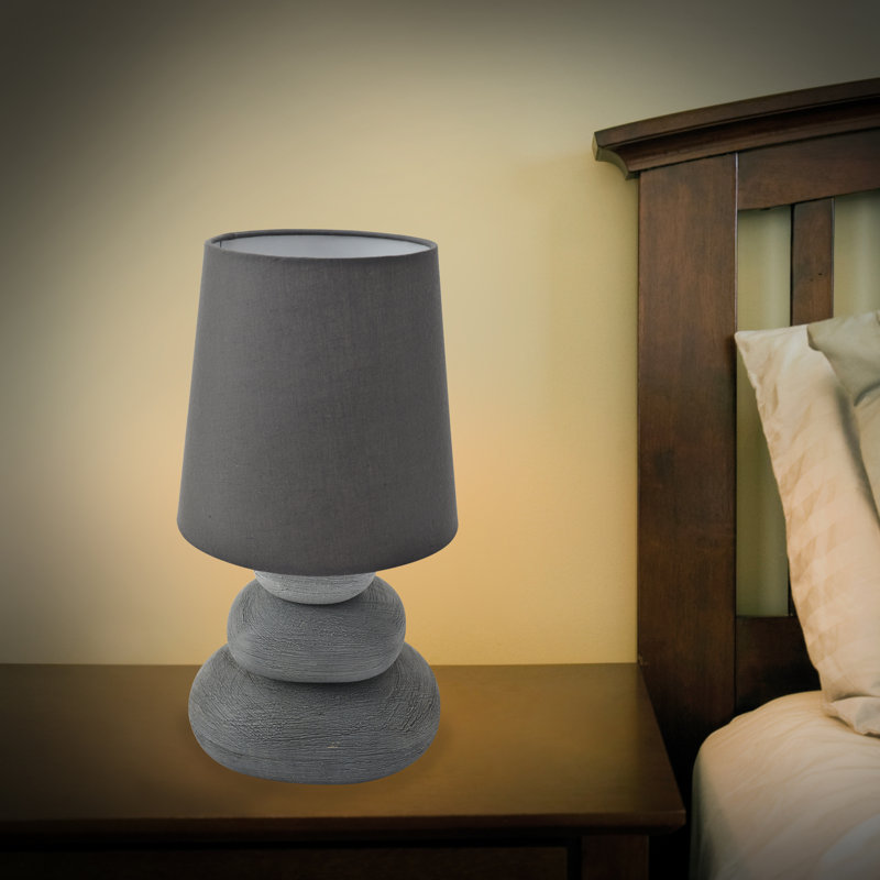 Ezio Porcelain Table Lamp, Grey