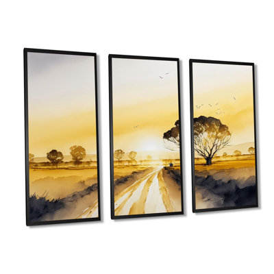 Golden Hour Tree In The Countryside I " Golden Hour Tree In The Countryside I " 3 - Pieces
