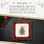 Christmas Tree TARTAN SQUARE PLATTER 10"