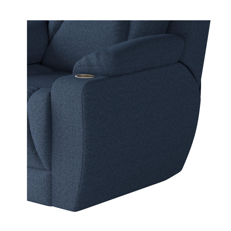 Fauteuil inclinable près du mur pour homme, Chenille, Bleu