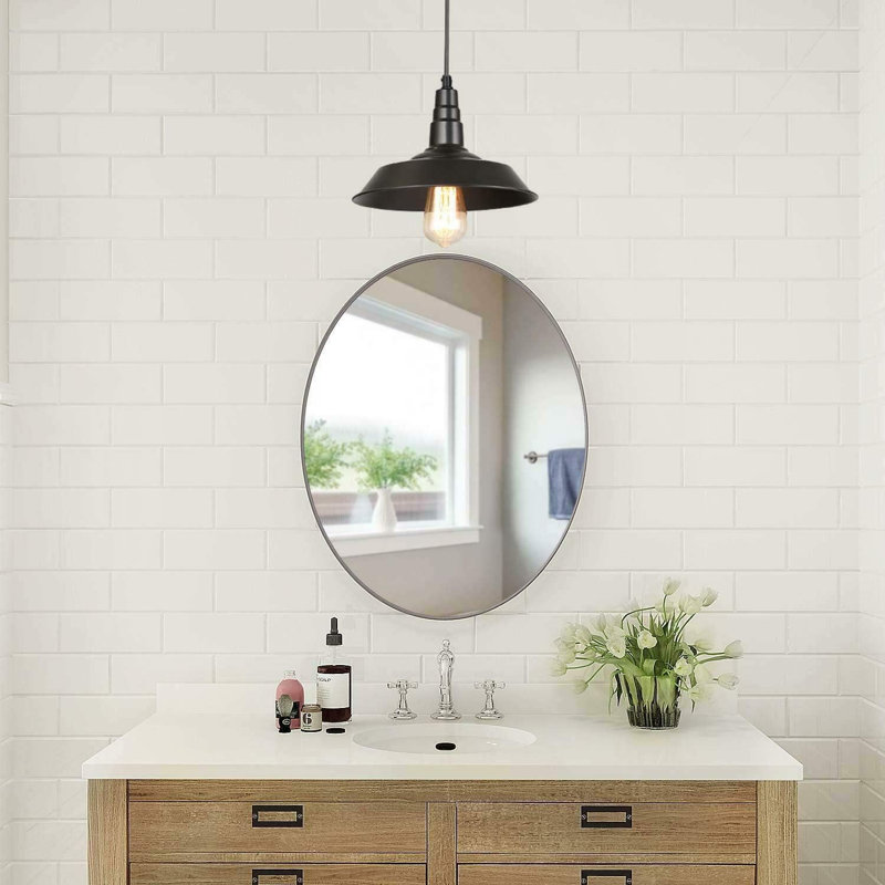 1 - Light Single Pendant, Black