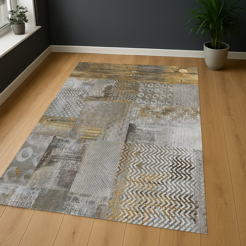 Abstract Area Rug, Rectangle 90 x 150 cm