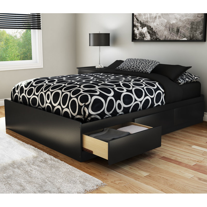 Step One Kids Full with Drawers, Black
